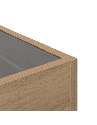 Tavolino da salotto Rovere artigianale 40 x 40 x 30 cm