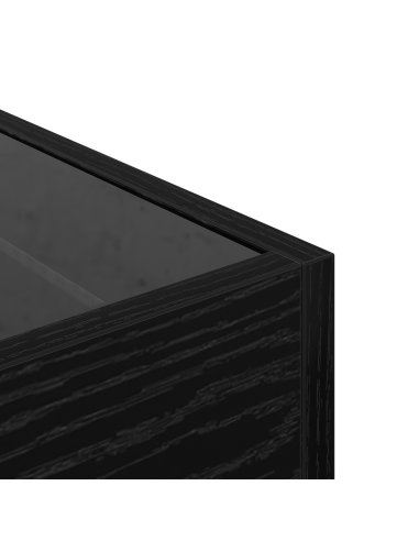 Tavolino da salotto Rovere Nero 40 x 40 x 30 cm