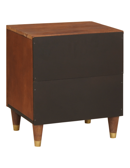 Armadio da Notte 2 pcs Marrone 40 x 33,5 x 46 cm