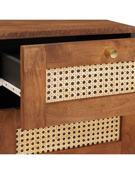 Armadio da Notte con cassetto 2 pcs Marrone 40 x 33,5 x 46 cm