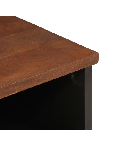 Armadio da Notte con cassetto 2 pcs Marrone 40 x 33 x 46 cm