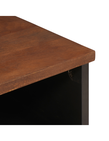 Armadio da Notte con cassetto 2 pcs Marrone 40 x 33 x 46 cm