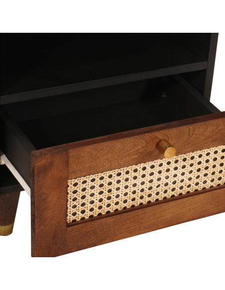 Armadio da Notte con cassetto 2 pcs Marrone 40 x 33 x 46 cm