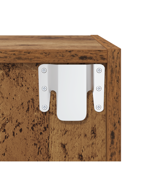 Set mobile TV 4 pcs Legno antico 37 x 37 x 142.5 cm