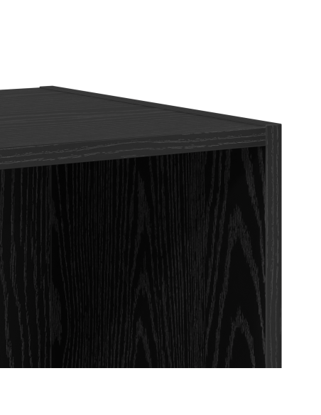 Set mobile TV 4 pcs Rovere nero 37 x 37 x 142.5 cm