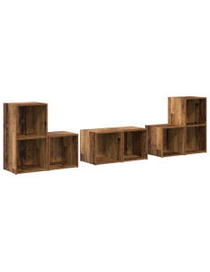 Set mobile TV 6 pcs Legno vecchio Legno multistrato