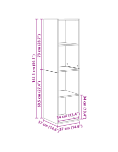 Set mobile TV 4 pcs Legno vecchio Legno multistrato