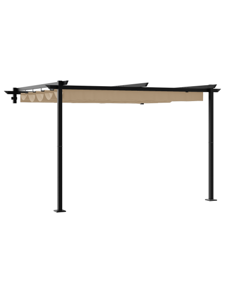Gazebo a Muro Talpa 3 x 3 m Acciaio