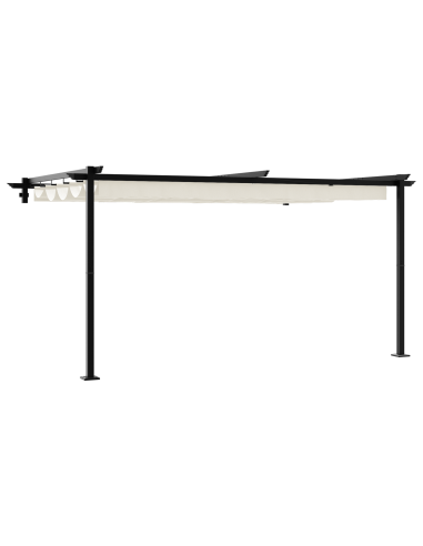Gazebo Crema 400 x 300 x 200 cm Poliestere