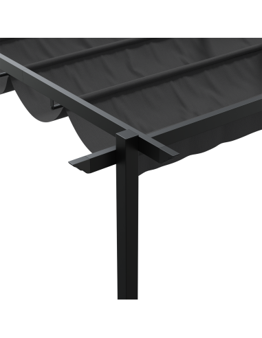 Gazebo Antracite 400 x 300 x 200 cm Poliestere