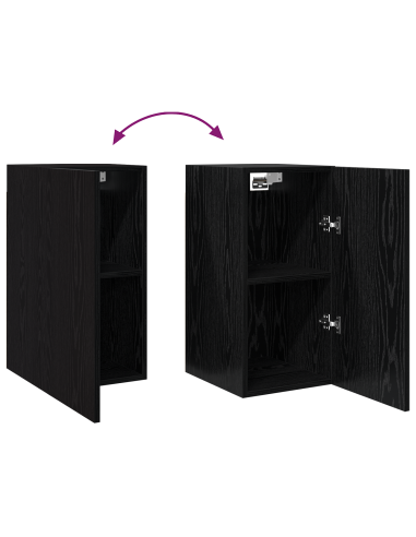 Set mobile TV 7 pcs Rovere Nero 30,5 x 30 x 60 cm