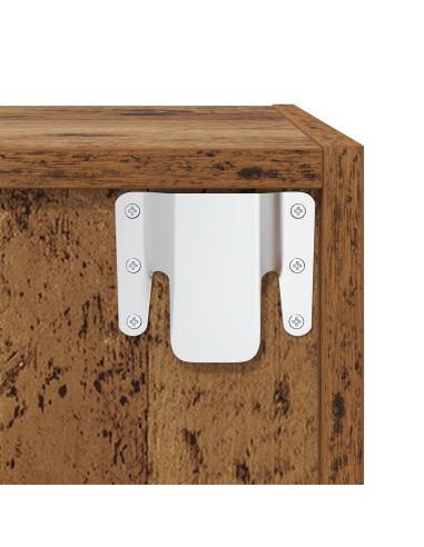 Set di mobili TV 2 pcs Legno vecchio Legno multistrato