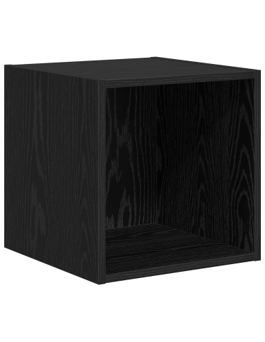 Set di mobili TV 2 pcs Rovere Nero Legno multistrato