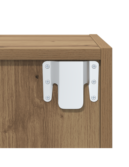 Set di mobili TV 2 pcs Rovere artigianale Legno multistrato