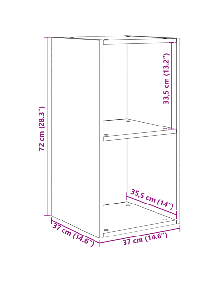 Set mobile TV 4 pcs Rovere nero Legno multistrato