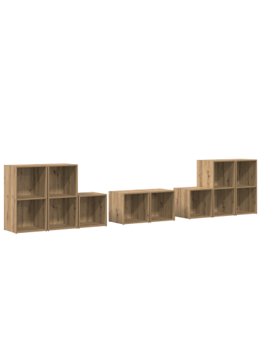 Set di mobili TV 8 pcs Rovere artigianale Legno multistrato