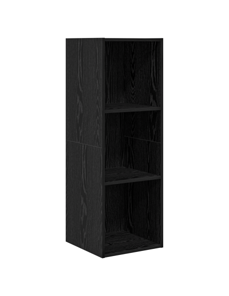 Set mobile TV 4 pcs Rovere nero 37 x 37 x 142.5 cm