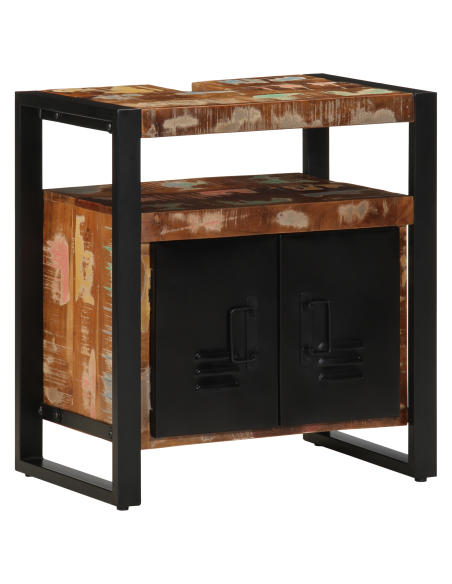 Set di mobili per il bagno 2 pcs Legno massello riciclato