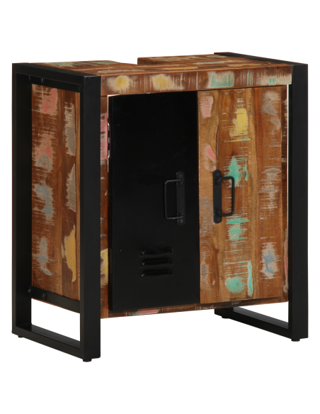 Set di mobili per il bagno 2 pcs Legno Recuperato Massello