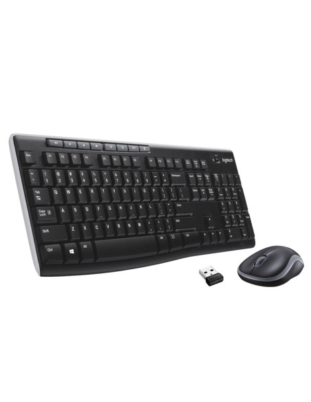 Logitech Wireless Combo MK270 tastiera Mouse incluso Casa USB QWERTY Spagnolo Nero