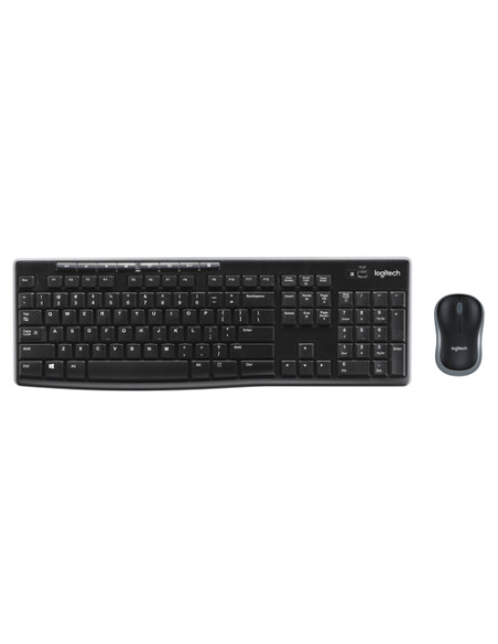 Logitech Wireless Combo MK270 tastiera Mouse incluso Casa USB QWERTY Spagnolo Nero