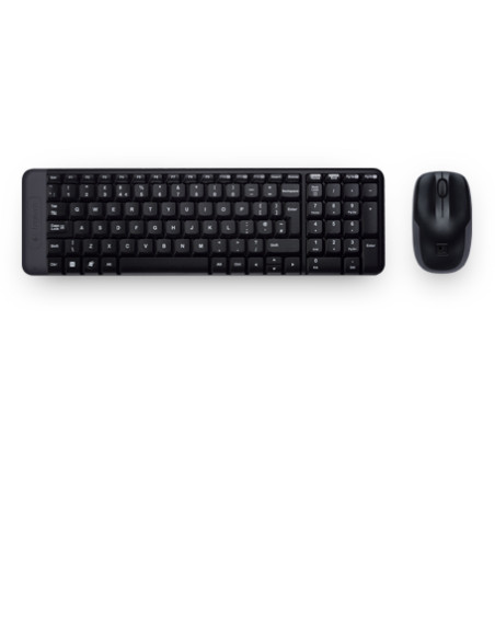 Logitech Wireless Combo MK220 tastiera Mouse incluso Ufficio USB Spagnolo Nero