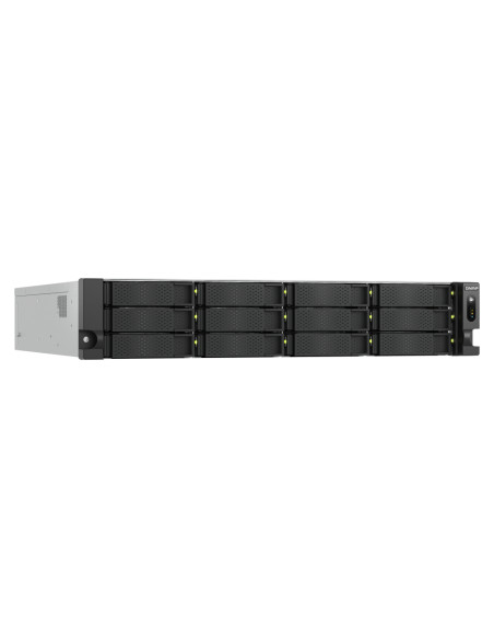 QNAP TS-H1277AXU-RP NAS Armadio (2U) AMD Ryzen™ 7 32 GB DDR5 168 TB HDD QuTS hero Nero