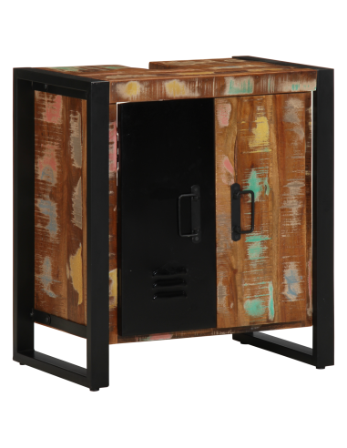 Set di mobili per il bagno 3 pcs Legno Recuperato Massello