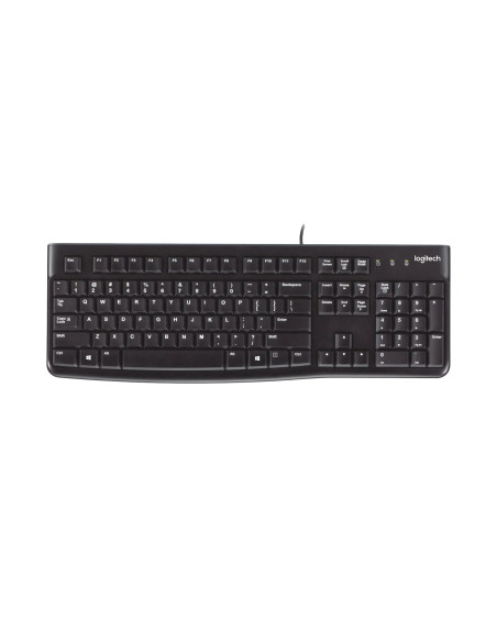 Logitech K120 Corded Keyboard tastiera Universale USB AZERTY Francese Nero