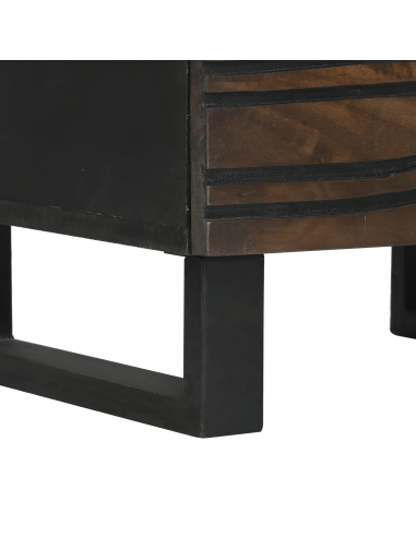 Armadio da Notte Noce 40 x 33 x 46 cm Legno massello di acacia