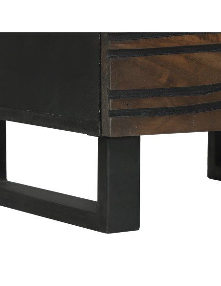 Armadio da Notte Noce 40 x 33 x 46 cm Legno massello di acacia