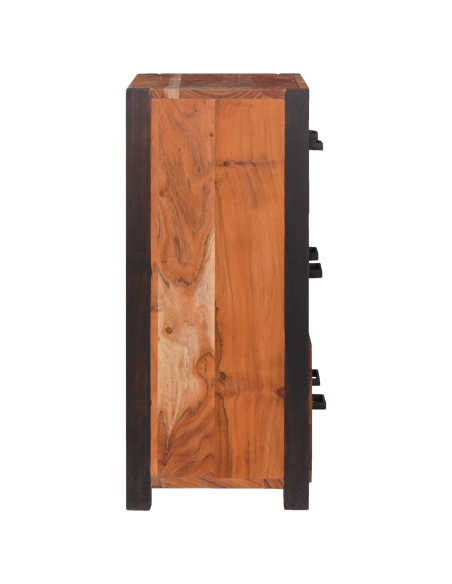 Credenza Marrone 55 x 30 x 75 cm Legno di Acacia Massello