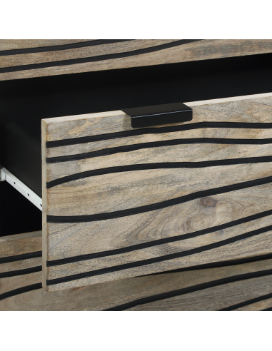 Set di Credenze con cassetto 2 pcs Bianco 60 x 33,5 x 75 cm