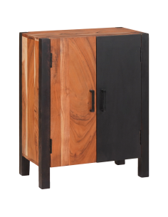 Credenza Marrone 55 x 30 x 75 cm Legno di Acacia Massello 2