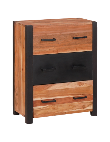 Credenza Marrone 55 x 30 x 75 cm Legno di Acacia Massello