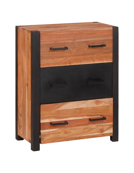 Credenza Marrone 55 x 30 x 75 cm Legno di Acacia Massello