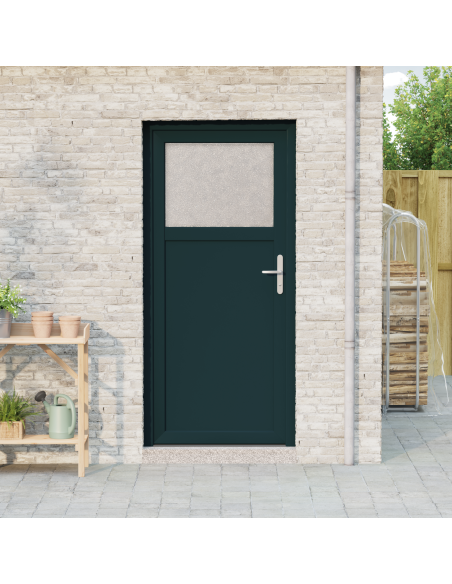 Porta d'ingresso Antracite 88 x 198 cm PVC