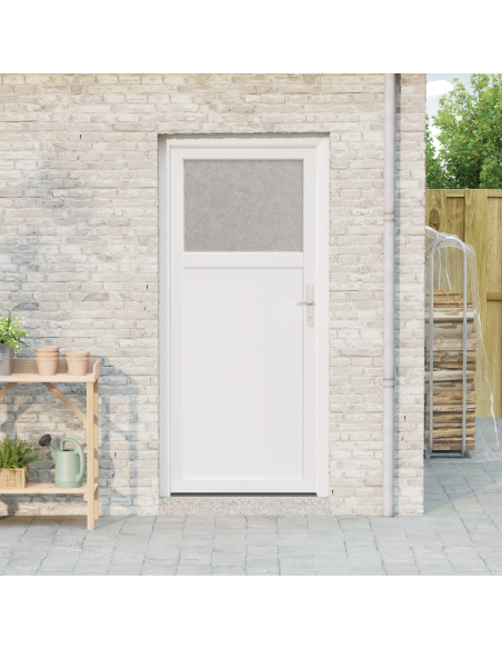 Porta d'ingresso Bianco 98 x 198 cm PVC