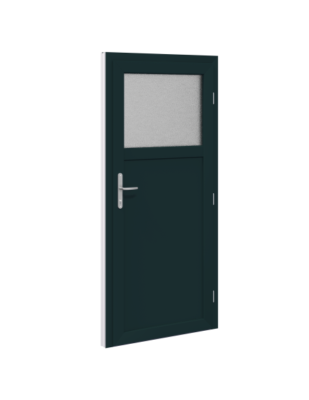 Porta d'ingresso Antracite 88 x 198 cm PVC