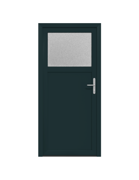 Porta d'ingresso Antracite 88 x 198 cm PVC