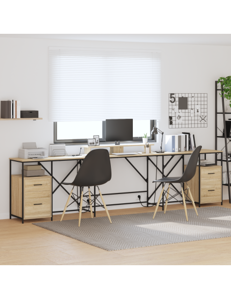 Scrivania Rovere Sonoma 182 x 101 x 87.5 cm Legno multistrato