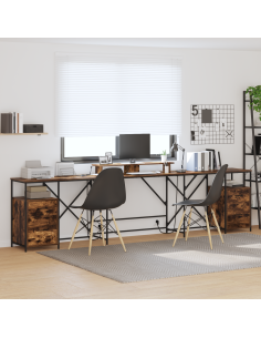 Scrivania Rovere fumé 182 x 101 x 87,5 cm Legno multistrato