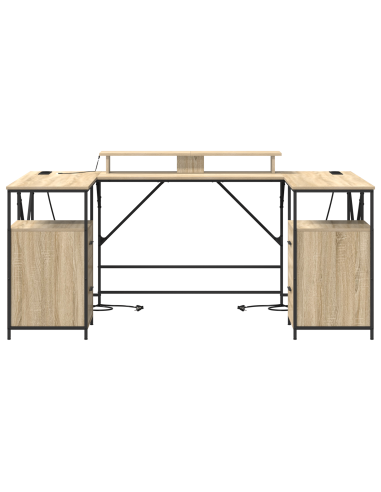 Scrivania Rovere Sonoma 182 x 101 x 87,5 cm Legno multistrato