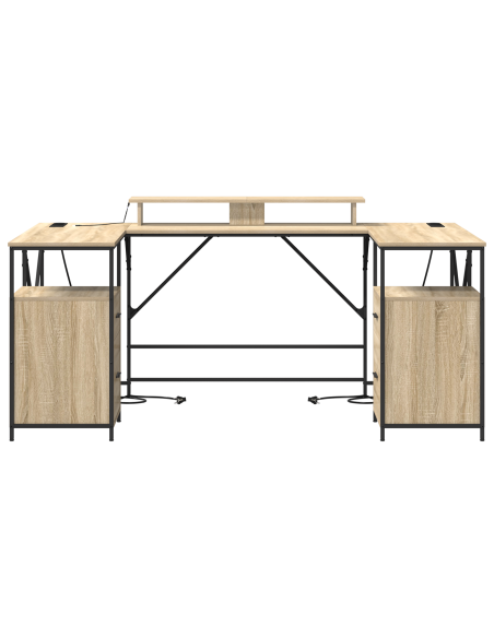 Scrivania Rovere Sonoma 182 x 101 x 87.5 cm Legno multistrato