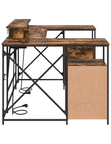 Scrivania Rovere fumé 182 x 101 x 87,5 cm Legno multistrato