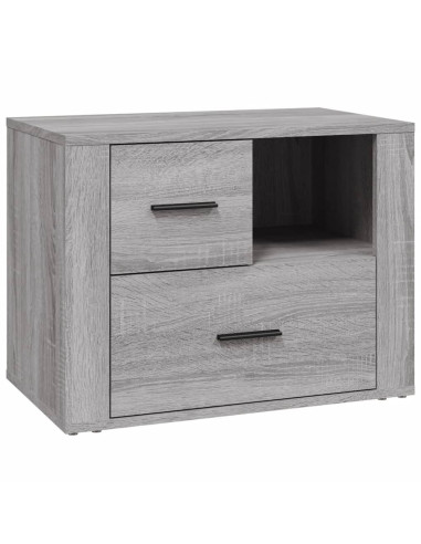 Comodino Grigio Sonoma 60x36x45 cm in Legno Multistrato