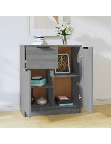 Credenza Grigio Sonoma 60x30x70 cm in Legno tecnico