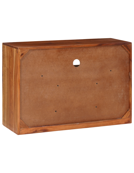 Credenza Marrone 80 x 30 x 55 cm Legno di Acacia Massello