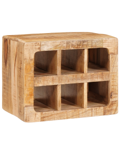 Portabottiglie Marrone 44 x 30 x 35 cm Legno di mango massello
