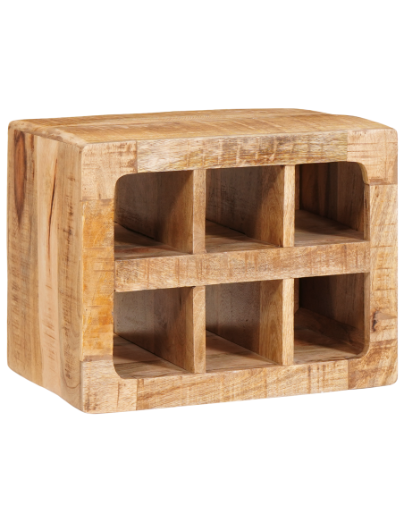 Portabottiglie Marrone 44 x 30 x 35 cm Legno di mango massello